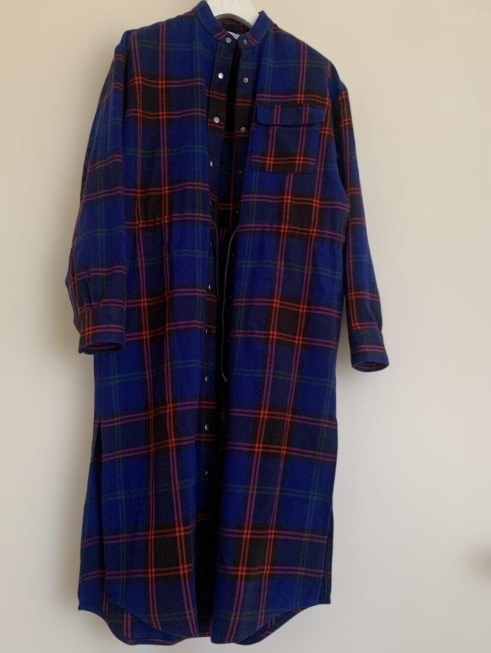Joyrich Blue and Red Plaid Snap Button Jacket RARE
